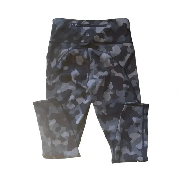Athleta Lightning Camo 7/8 Supersonic Tight Leggings Pockets Size Small - Picture 4 of 6